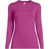 Lands' End Women's Baselayer Cozy Thermaskin Crewneck Top - 3 of 4