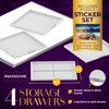 1500 Piece Jigsaw Puzzle Table – 35”x28” Rotating Puzzle Board with 4 Drawers, Dual-Sided Cover, Portable Puzzle Table for Adults & Families - 4 of 4