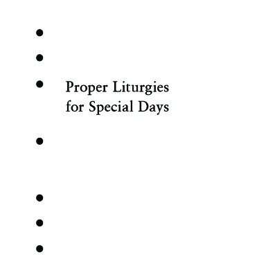 Holy Eucharist Proper Liturgies for Special Days Inserts - by  Church Publishing Incorporated (Loose-Leaf)