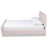 Nami Velvet Platform Bed - Baxton Studio - 2 of 4