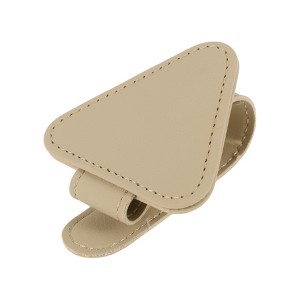Unique Bargains Universal Car Sunglasses Clip with Magnetic PU Leather 3.15"x2.36" 1 Pc - 1 of 4