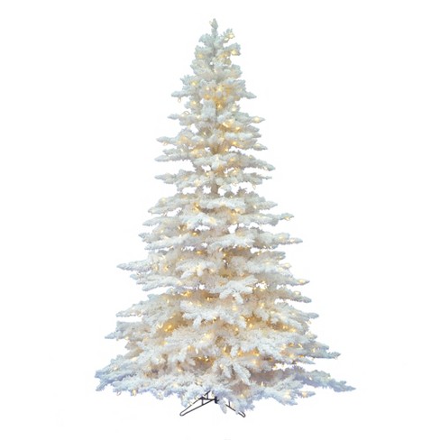 vickerman white flocked christmas tree