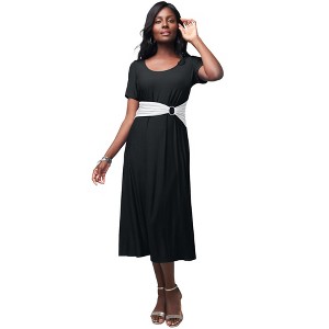 Jessica London Buckle Midi Dress - 1 of 4