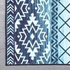 Machine Washable Moroccan Geometric Area Rug, 2' x 3' Blue - 2 of 4