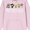 Beetlejuice Chibi Line Up Men's Lilac Hoodie - 2 of 2