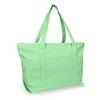 Dalix Womens 23" Deluxe 24 oz. Cotton Canvas Tote Bag Zippered - 4 of 4