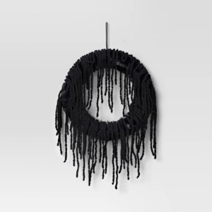 16" Basic Artificial Wreath Black - Hyde and EEK! Boutique™ - 1 of 3