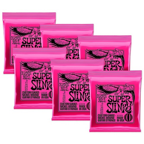 Ernie Ball Mighty Slinky Nickel Wound 8.5-40 Electric Guitar Strings 3-pack  8.5 - 40 : Target