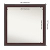Amanti Art Grand Narrow Non-Beveled Framed Bathroom Vanity Wall Mirror - 3 of 4