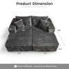 XIZZI Plush Sofa Sets with Pure Sponge Comfort, Ultra Supportive No Assembly Required Sectional Couch, High-Density Sponge for Lasting Relaxation - 3 of 4