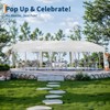 10x30 Pop Up Canopy with 8 Sidewalls - Heavy Duty Outdoor Canopy Tent with Portable Roller Bag - 2 of 4