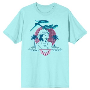 Golden Girls Rose Retro Art Men's Celadon T-shirt - 1 of 2