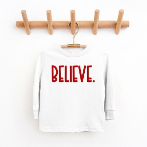 The Juniper Shop Believe Bold Puff Print Youth Long Sleeve Tee - 1 of 3