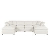134.4" Large U-Shape Modular Sectional Sofa with 2 Removable Ottomans, Flexible Combination - 3 of 4