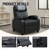 Kumasinova Modern PU Leather Recliner Chair,Accent Chair with Cup Holder & Comfortable Arms and Back,Single Sofa for Living Room or Home Office - 3 of 4