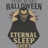 Rerun Island Women Halloween Eternal Sleep Shirt Dracula Short Sleeve Graphic Cotton Cropped Loose T-shirt - 2 of 4
