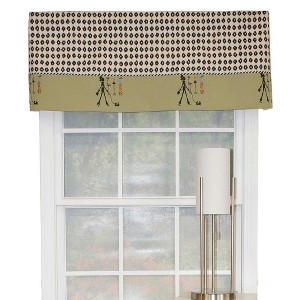 RLF Home Shopaholic Window Treatment Banded Premium Quality Valance 3" Rod Pocket 50" x 16" sage - 1 of 3