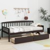 TIRAMISUBEST Twin-size Pine Wood Daybed with 2 Storage Drawers, Modern Daybed Frame Sofa Bed with Slats Support for Living Room - 2 of 4