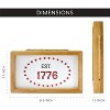 AuldHome Design 4th of July Signs, Set of 2 Decorative Wood Americana Patriotic Signs; Memorial Day and Independence Day Home Decor, 8.5 x 5 Inches - 2 of 4