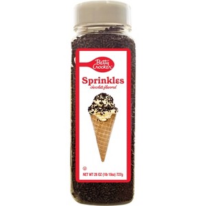 Betty Crocker Party Size Chocolate Sprinkle Bottle - 26oz - 1 of 3