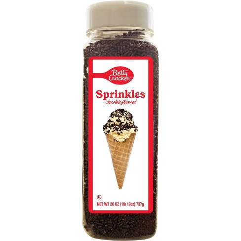 Betty Crocker Party Size Chocolate Sprinkle Bottle - 26oz - image 1 of 3