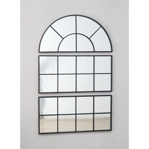 VYNXARIA 30"*45" Large Arched Wall Mirror with Three Separate Sections - 1 of 4