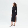 Women's Long Sleeve Faux Wrap Midi Bodycon Dress - A New Day™ - 3 of 3