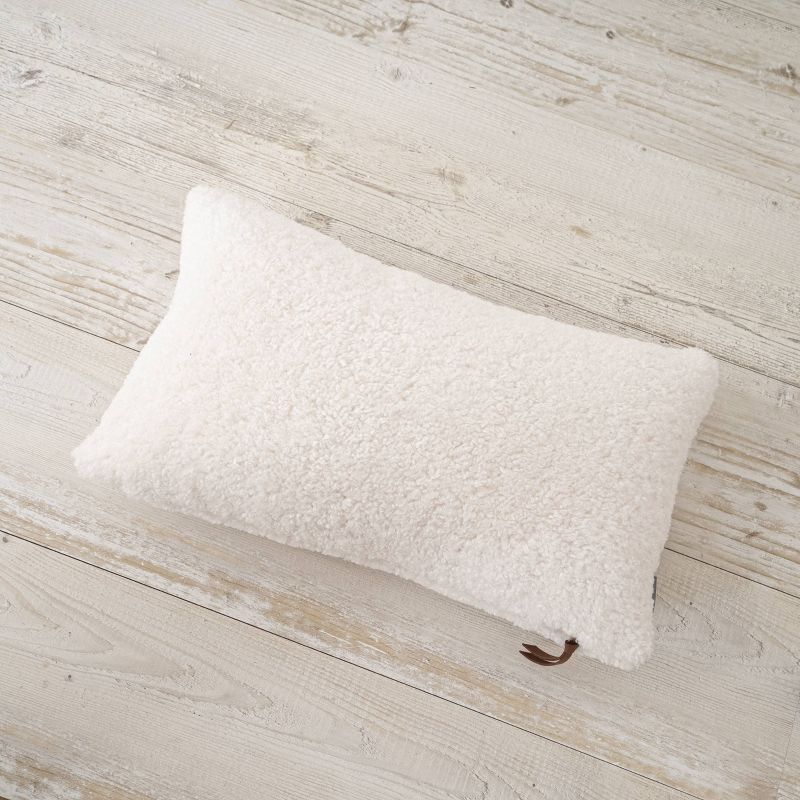 Oversize Teddy Faux Shearling Lux Throw Pillow - Evergrace, 5 of 12