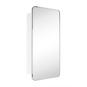 TEHOME Garnes Rectangular Recessed or Surface Mount Metal Medicine Cabinet with Mirror - 1 of 4