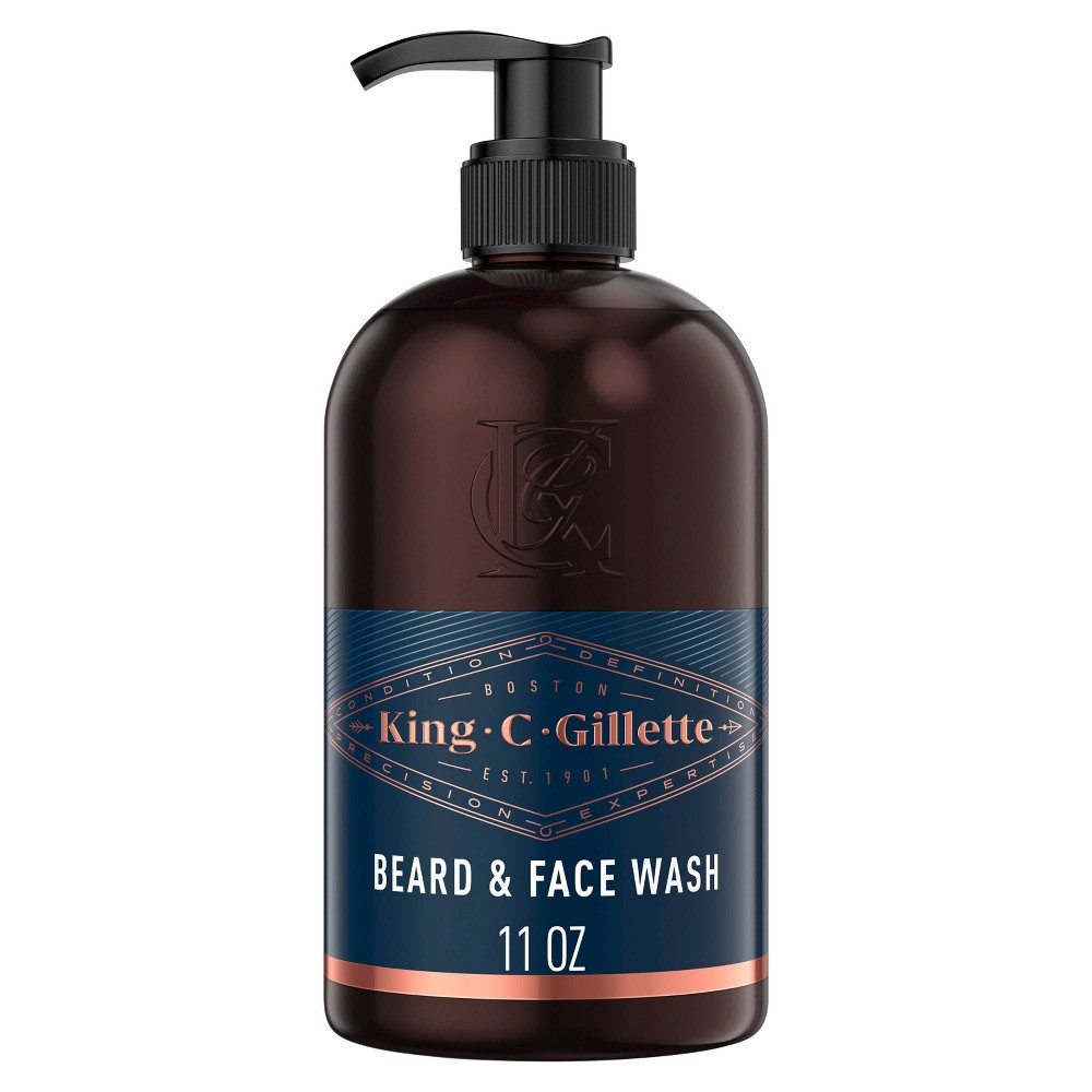 Photos - Cream / Lotion Gillette King C.  Men's Beard and Face Wash with Coconut Water - 11.8oz 