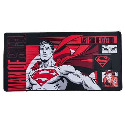 Superman Man Of Steel Poster Art 31.5" x 15.5" Red Desk Mat
