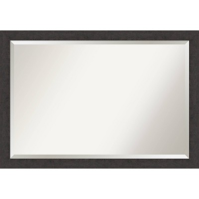 Rustic Plank Framed Bathroom Vanity Wall Mirror - Amanti Art