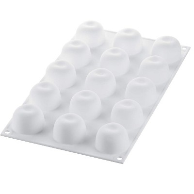 Silikomart "MELA, CILIEGIA & PESCA 30" Flexible Baking & Freezing Mold, 1 Oz, 15 Cavities