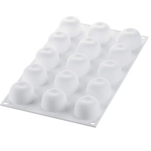 Silikomart "MELA, CILIEGIA & PESCA 30" Flexible Baking & Freezing Mold, 1 Oz, 15 Cavities - 1 of 3