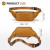 Unique Bargains Soft PU Leather Travel Hiking Running Crossbody Waist Pack - 3 of 4