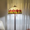 Amora Lighting Tiffany Style Tulips Floor Lamp With Handcrafted 18-Inch Shade - 2 of 4