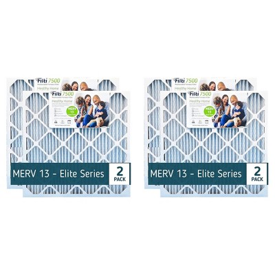 Filti 7500 Inch Pleated Home HVAC Furnace MERV 13 Replacement Air Filter with Reduced Carbon Footprint and Nanofiber Technology