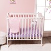 Everyday Kids 2-Pack Pack 'n Play Sheets – 100% Jersey Cotton, Soft Fitted Sheets in Pastel Pink & Lavender for Portable or Mini Cribs - 3 of 4