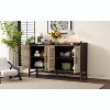 NicBex Buffet Cabinet with Storage Rustic Decorative Rattan Doors Sideboard Cabinet with Adjustable Shelves for Dining Room - 2 of 4