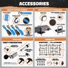 Mockins 60"x24"x6" Tow Hitch Cargo Rack with 25 Cu.Ft. Cargo Bag and Luggage Carrier Accessories - 4 of 4