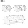 Velvet Upholstered Accent Sofa with Thick Removable Seat Cushion - 2 of 4