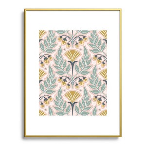 Heather Dutton La Floraison Blush Pink Metal Framed Art Print - Deny Desings - 1 of 3