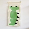 Anna-Kaci Hanging Canvas Storage Organizer with Cartoon Crocodile Design and Three Pockets 25.5x11.8 in - 2 of 3