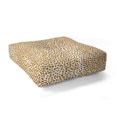 Iveta Abolina La Jardin Noir Floor Pillow Brown - Deny Designs