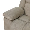 MAYEERTY Reclining Loveseat, 2-Seat Corduroy Fabric Recliner with Storage & Cup Holders for Living Room, Beige - 4 of 4