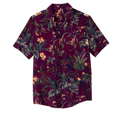 KingSize KS Island Printed Rayon Short-Sleeve Shirt
