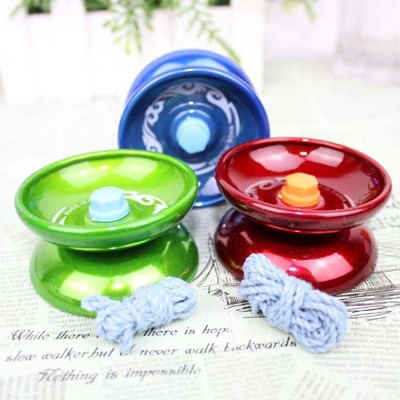 Cool Aluminum Alloy Yoyo Professional YoYo Ball Bearing String Trick Kids Toys Random Christmas Color, 1Pc