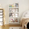 Tinyhomie 4-Tier Kids Bookshelf, Wall Mount Book Shelf Organizer for Toys and Books - 3 of 4