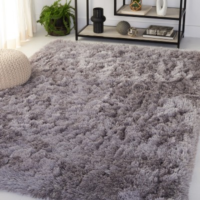 Handmade Luxe Gray Sheepskin Shag Rug 5' x 7'