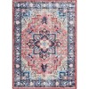 Boho Vintage Medallion Area Rug -Washable Floral Print Rug,Soft Accent Carpet for Dining Room,Home Office,Bedroom,Entryway - 2 of 4